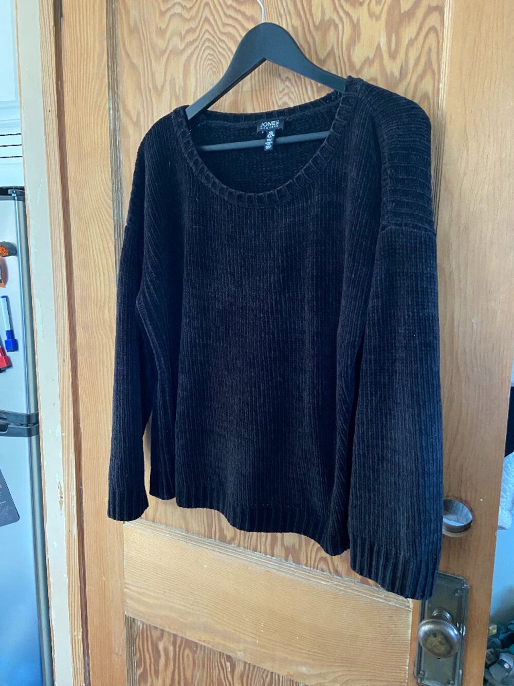 Jones Black Velour Sweater